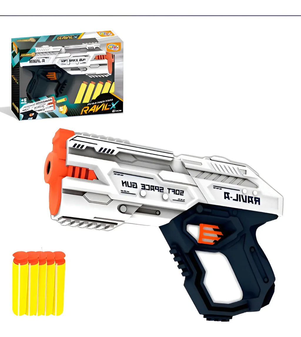 RAVIL-A Soft Space Gun with Transparent Shooting Glasses for Kids (6+ Years)