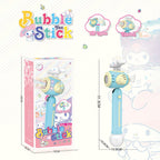 2 in 1 Bubble Stick and Fan Toy with Music Light 180° Rotation for Kids (3+ Years)