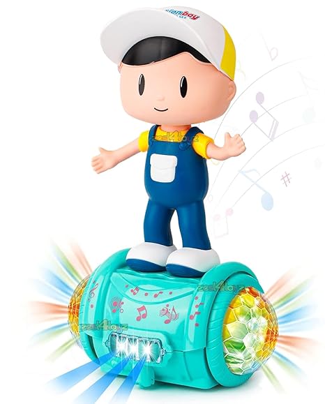Electric Boy Balanced Vehicle with 360° Rotating Musical Dancing, 5D Lights & Music (3+ Years)