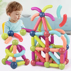 Magnetic Building Sticks 28 & 48 PCS Educational Blocks for Kids (3+ Years)