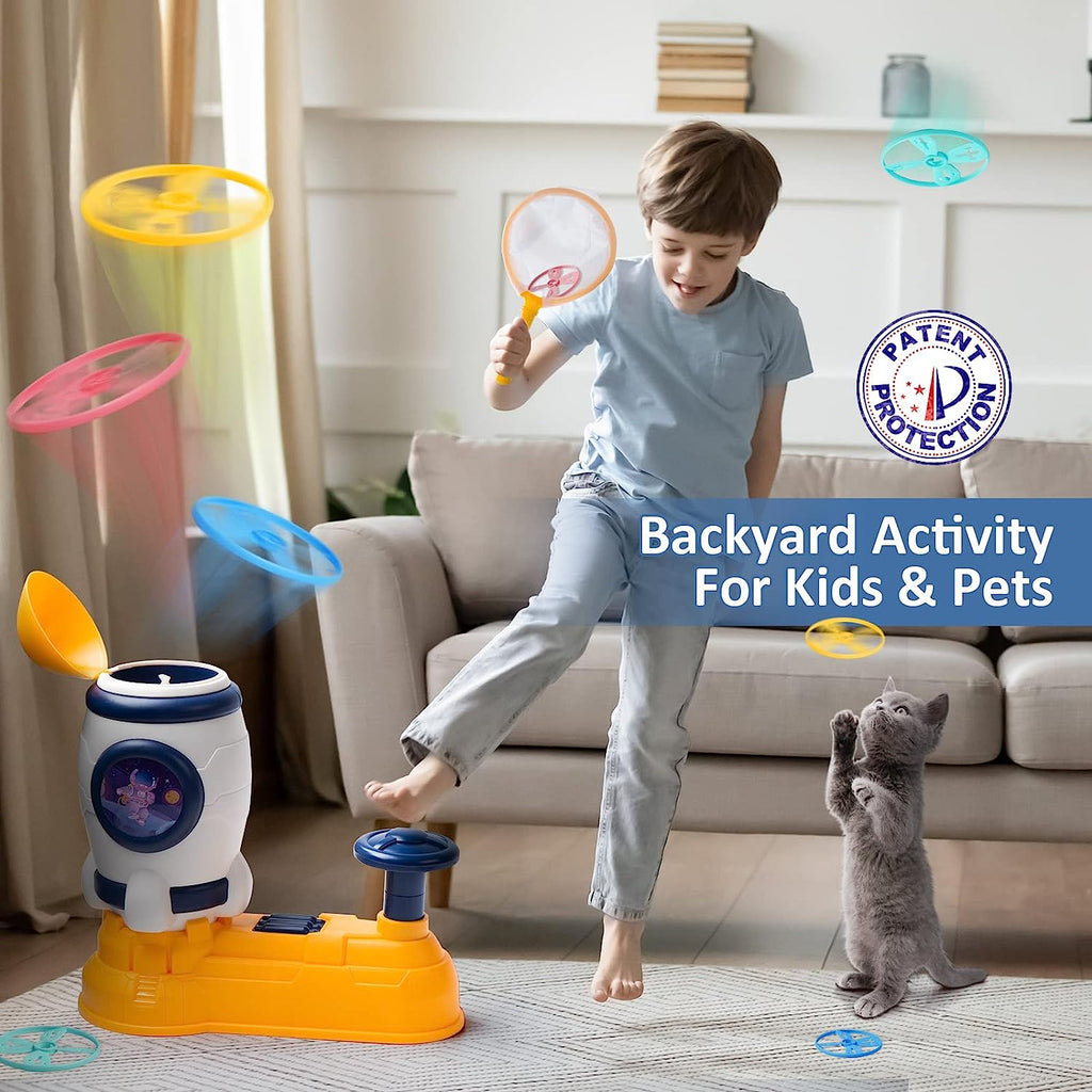 Fun Rocket Frisbee Rocket Modeling Toy with Flying Discs (3+ Years)