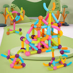 Magnetic Building Sticks 28 & 48 PCS Educational Blocks for Kids (3+ Years)