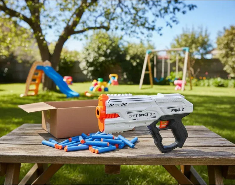 RAVIL-A Soft Space Gun with Transparent Shooting Glasses for Kids (6+ Years)
