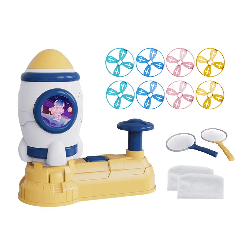 Fun Rocket Frisbee Rocket Modeling Toy with Flying Discs (3+ Years)