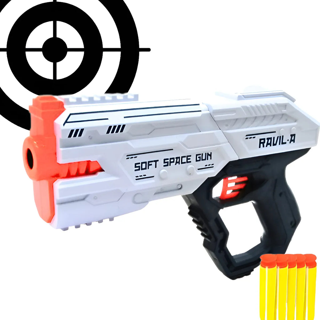 RAVIL-A Soft Space Gun with Transparent Shooting Glasses for Kids (6+ Years)
