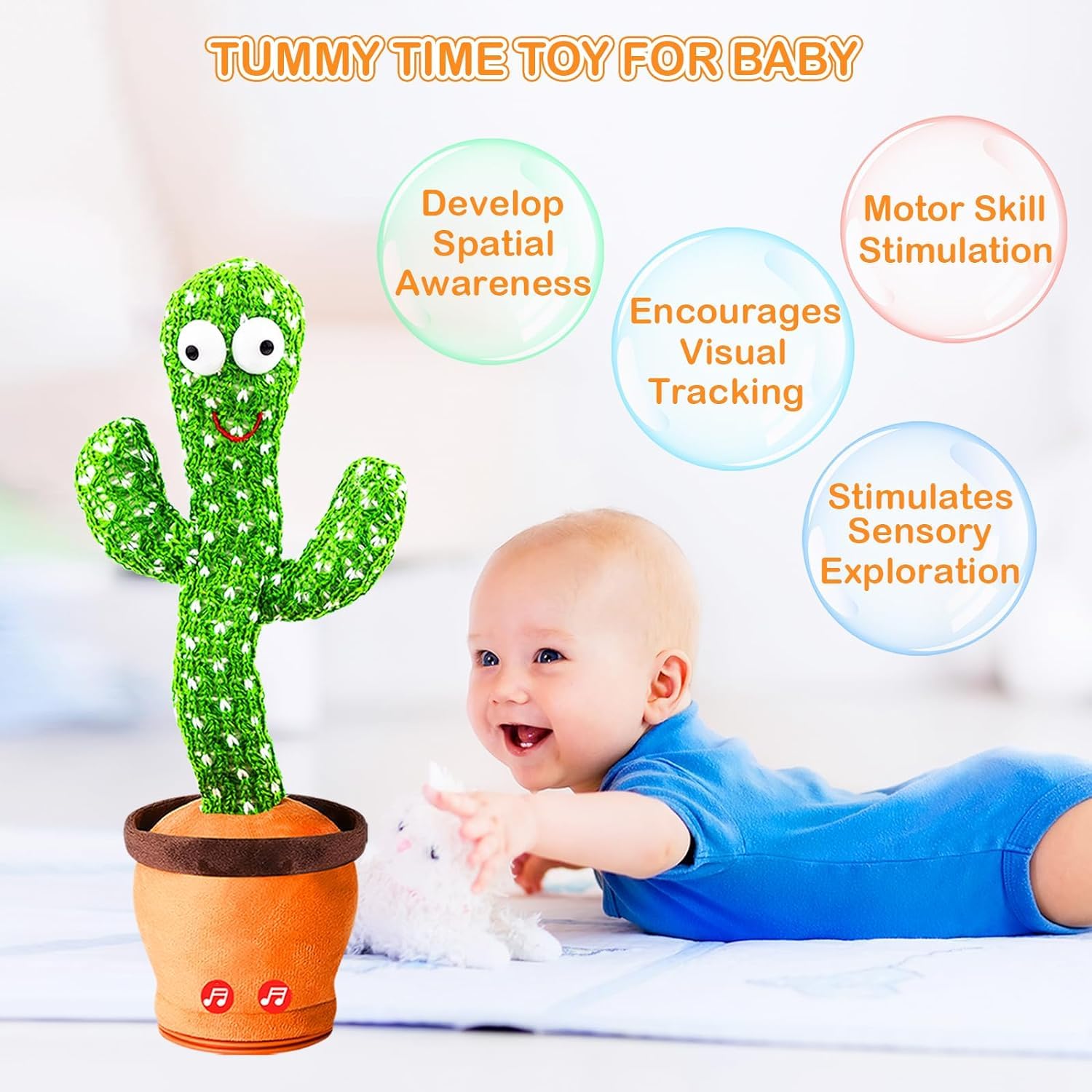 Funny Dancing & Talking Cactus Toy (1+ year)