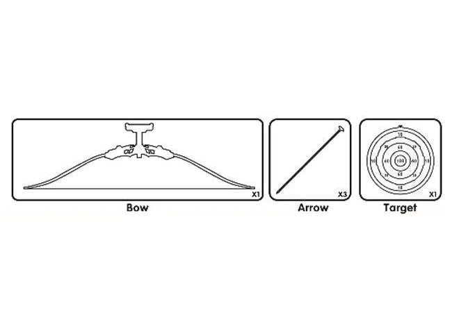 Athletic Bow and Arrow Set for Kids (3+ Years)