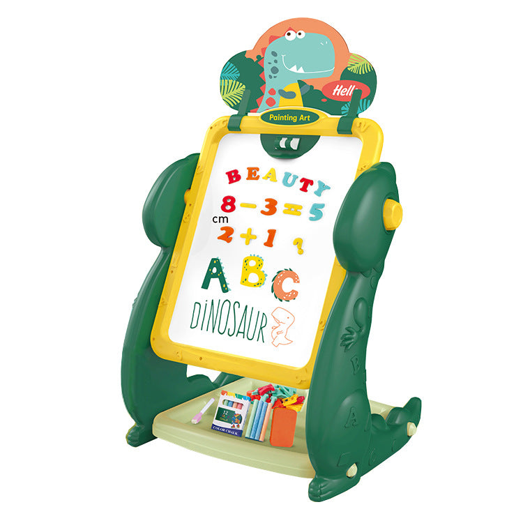 Dino Colorful Magnetic Educational & Drawing Two-Sided Board for Kids (3+ Years)