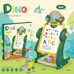 Dino Colorful Magnetic Educational & Drawing Two-Sided Board for Kids (3+ Years)