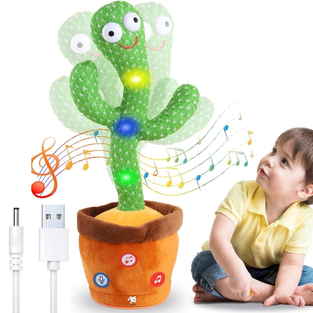 Funny Dancing & Talking Cactus Toy (1+ year)