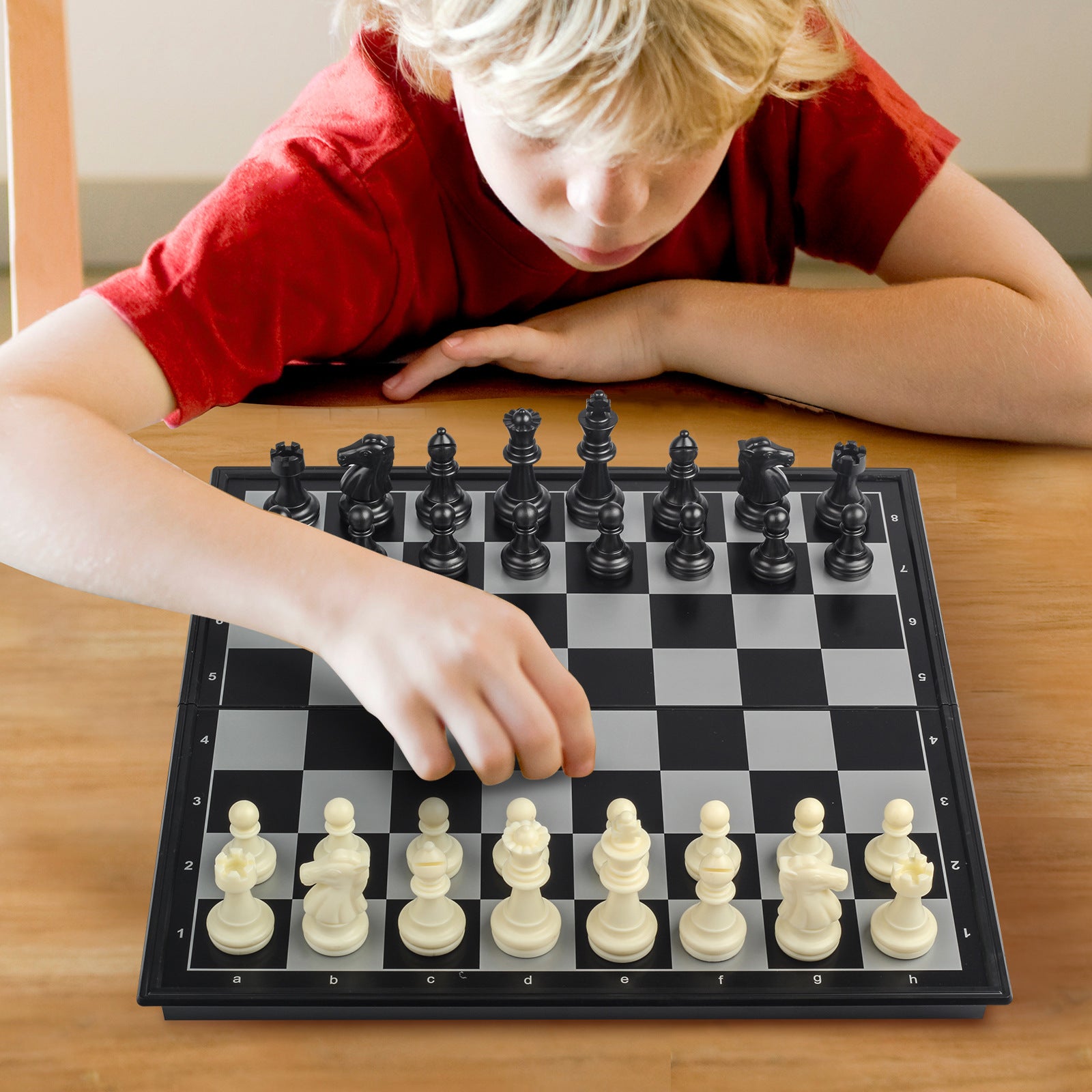 Premium 2-in-1 Chess & Checkers Magnetic Travel Folding Set for Kids & Adults (3+ Years)