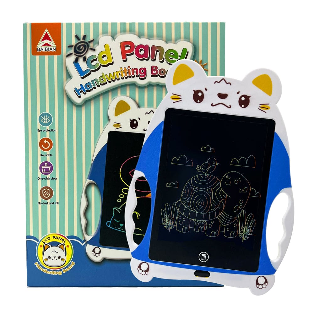 Animal Themed LCD Panel Handwriting & Drawing Board for Kids Multiple Sizes Available (3+ Years)