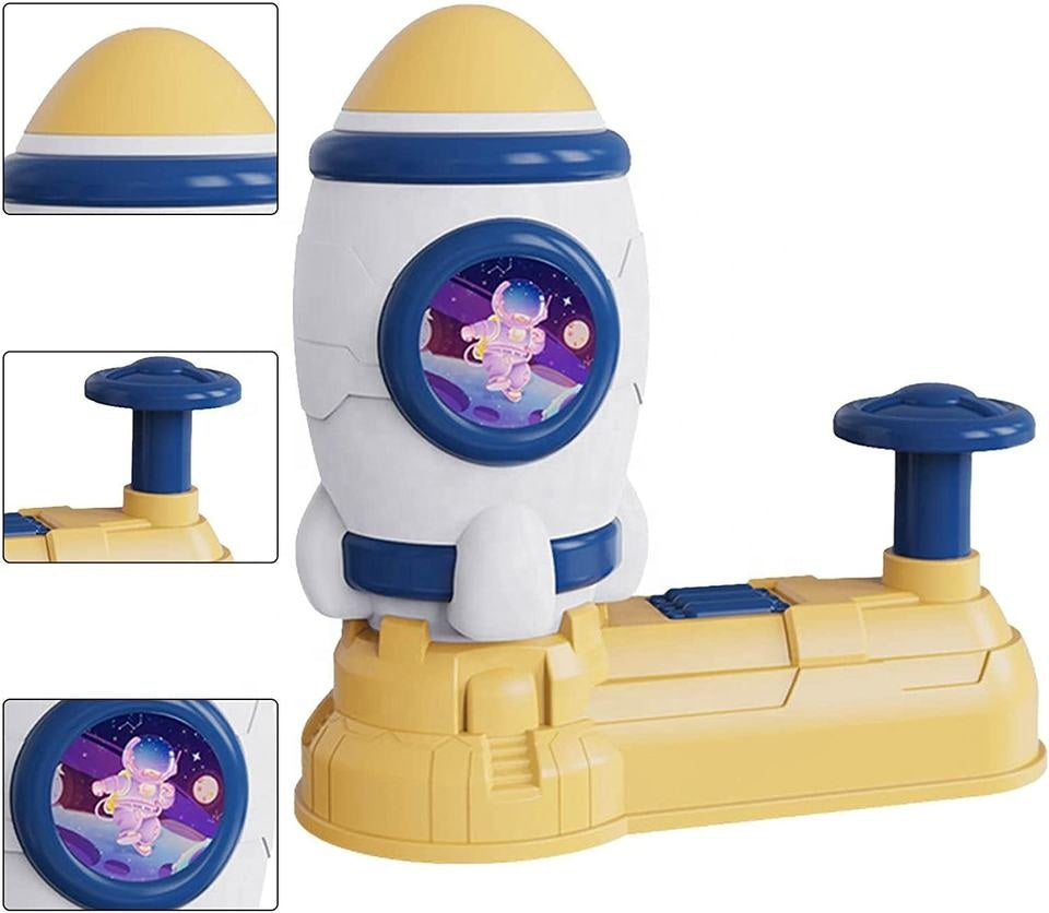 Fun Rocket Frisbee Rocket Modeling Toy with Flying Discs (3+ Years)