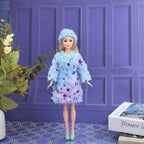 11.5-Inch Lovely Fashion Star Doll with Soft Hair & Teddy Accessory (3+ years)