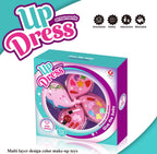 Dress Up Ornaments 3-Layer Whale-Shaped Safe & Washable Shiny Makeup Kit for Girls (3+ Years)