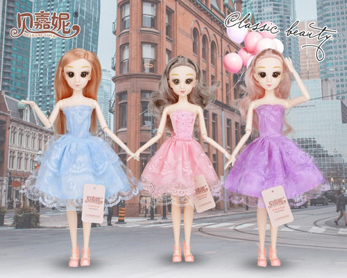 15.7-Inch Fashion Story Princess Doll with Sparkling Dress & Soft Hair for Girls (3 + Years)