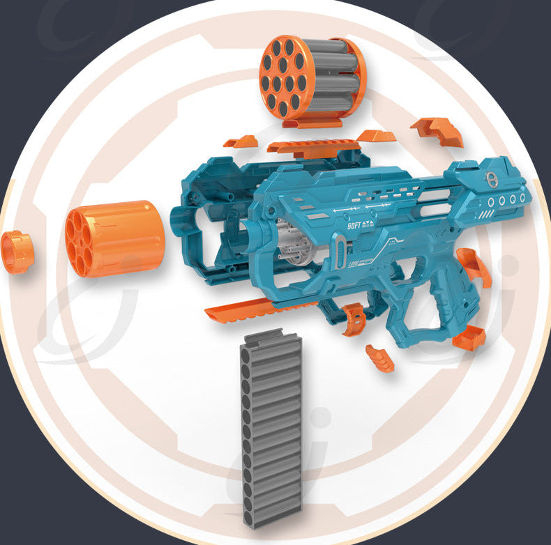 DIY Puzzle Assembly Soft Bullet Gun for Kids (6+ Years)