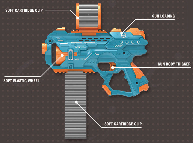 DIY Puzzle Assembly Soft Bullet Gun for Kids (6+ Years)