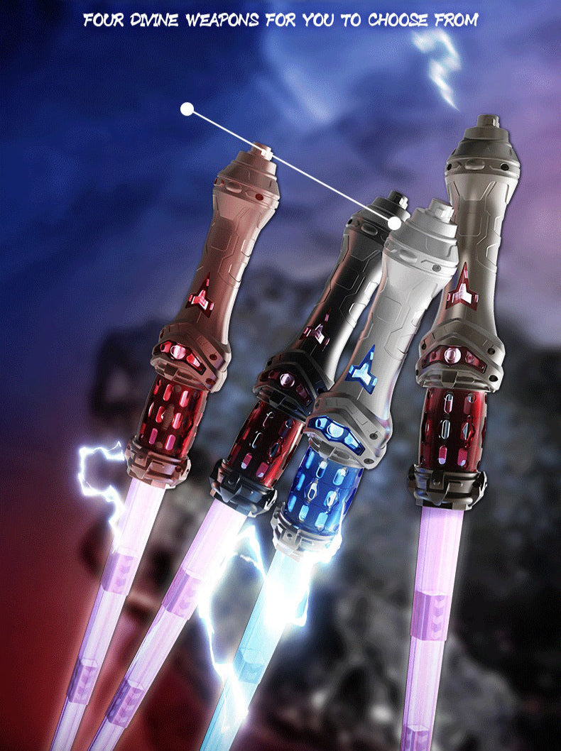 Telescopic Lightsaber Energy Sword Rechargeable with Type-C Charging, Colorful Lighting & Dynamic Sound (3+ Years)