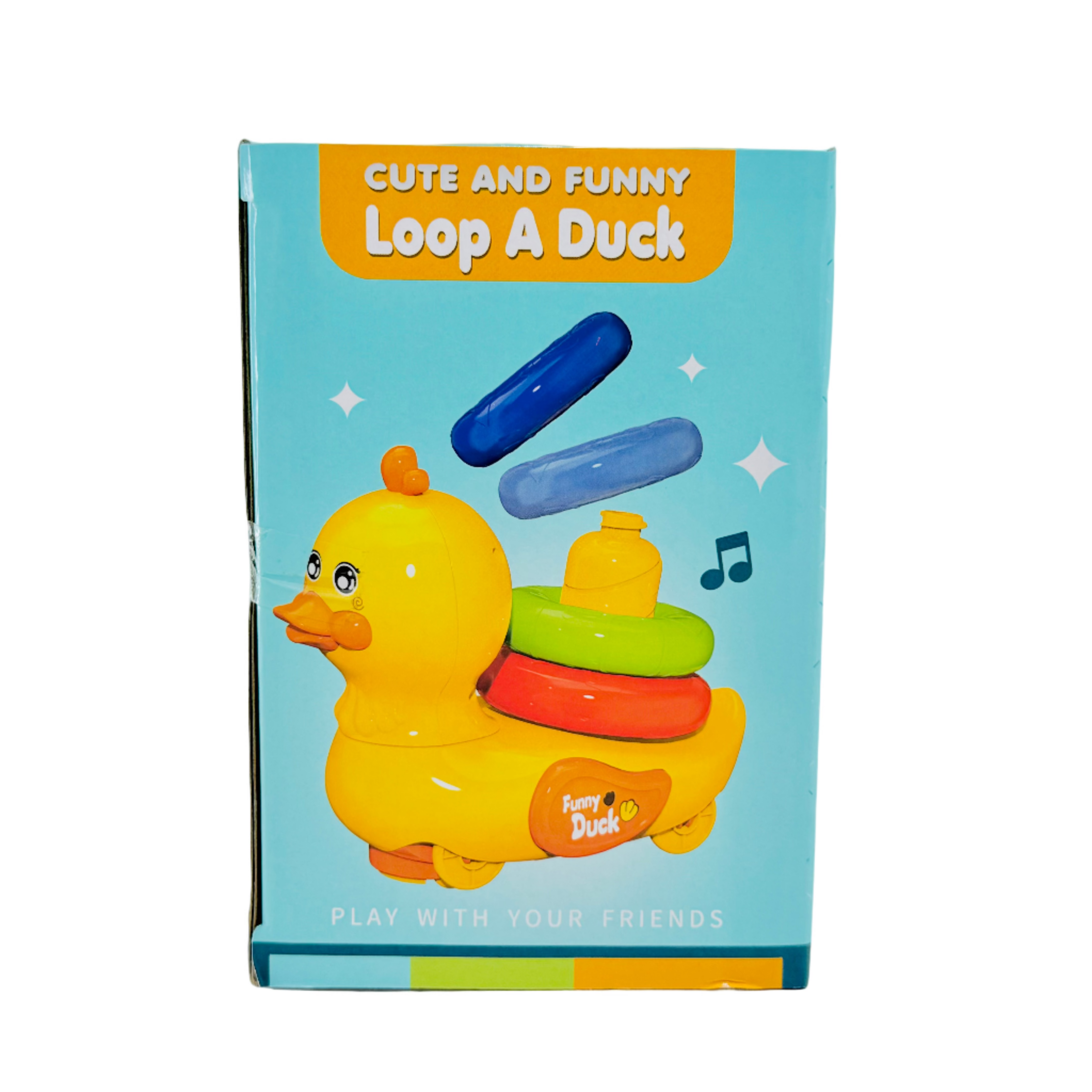 Loop a Duck with Lights, Music & Bump-and-Go Action Funny Musical Duck Toy (3+ Years)