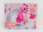 Unicorn Bubble Gun 10 Hole Automatic Bubble Shooter Toy for Kids (3+ Years)