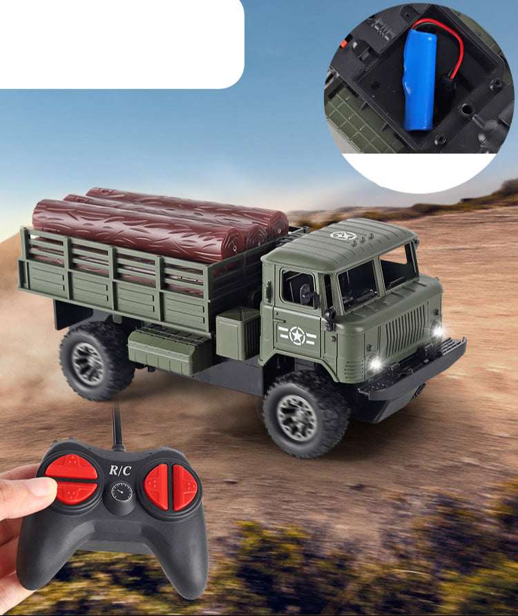 Military Off-Road Powerful Remote-Control Truck (3+ Years)