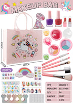 23-Piece Makeup Bag Set Unicorn & Kuromi Designs for Girls (5+ Years)