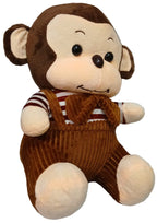 Premium Charming Baby Monkey in Brown Outfit Soft Plush Toy (1 + Year)