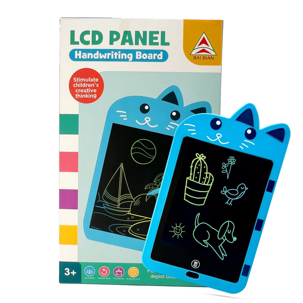Animal Themed LCD Panel Handwriting & Drawing Board for Kids Multiple Sizes Available (3+ Years)