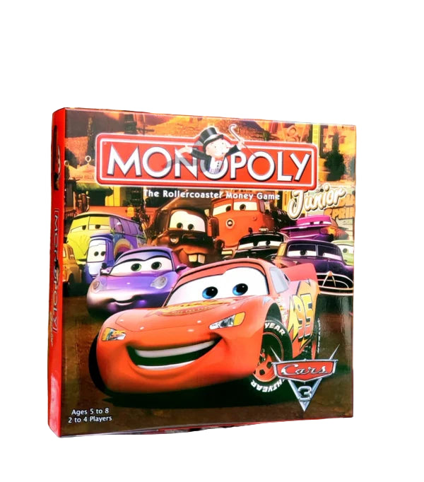 Monopoly Junior Cars Edition Fast-Paced Kids Board Game for 2–4 Players (5+ Years)