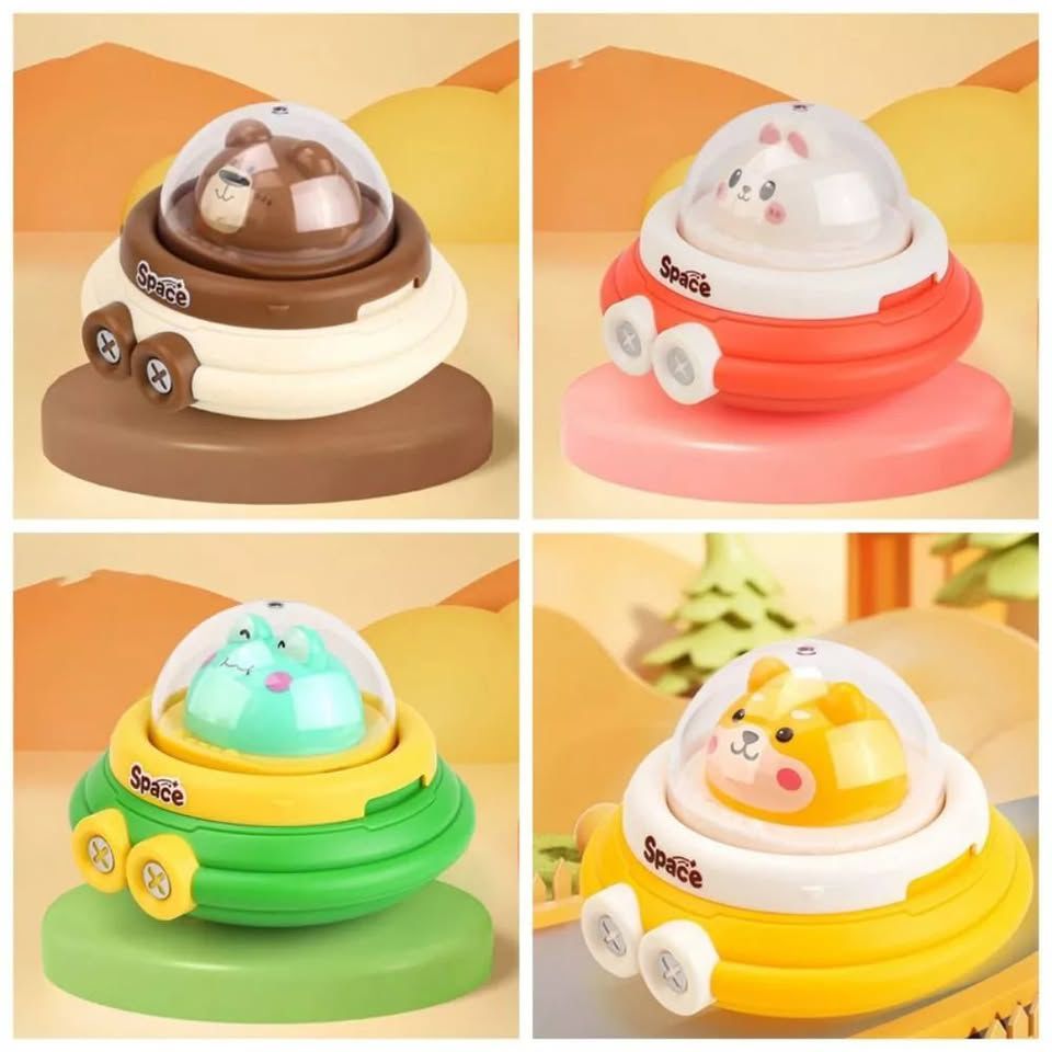 Spacecraft Animal Press & Go Car Toy (1+ Year)