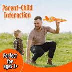 DIY Aircraft Military Space Shuttle Electric Foam Glider with Lights and Propeller for Kids (3+ Years)