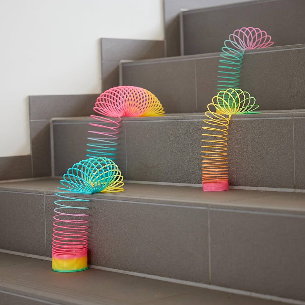 Rainbow Slinky Magical Elastic String Coil with Fun Tricks & Brain Development (3+ Years)