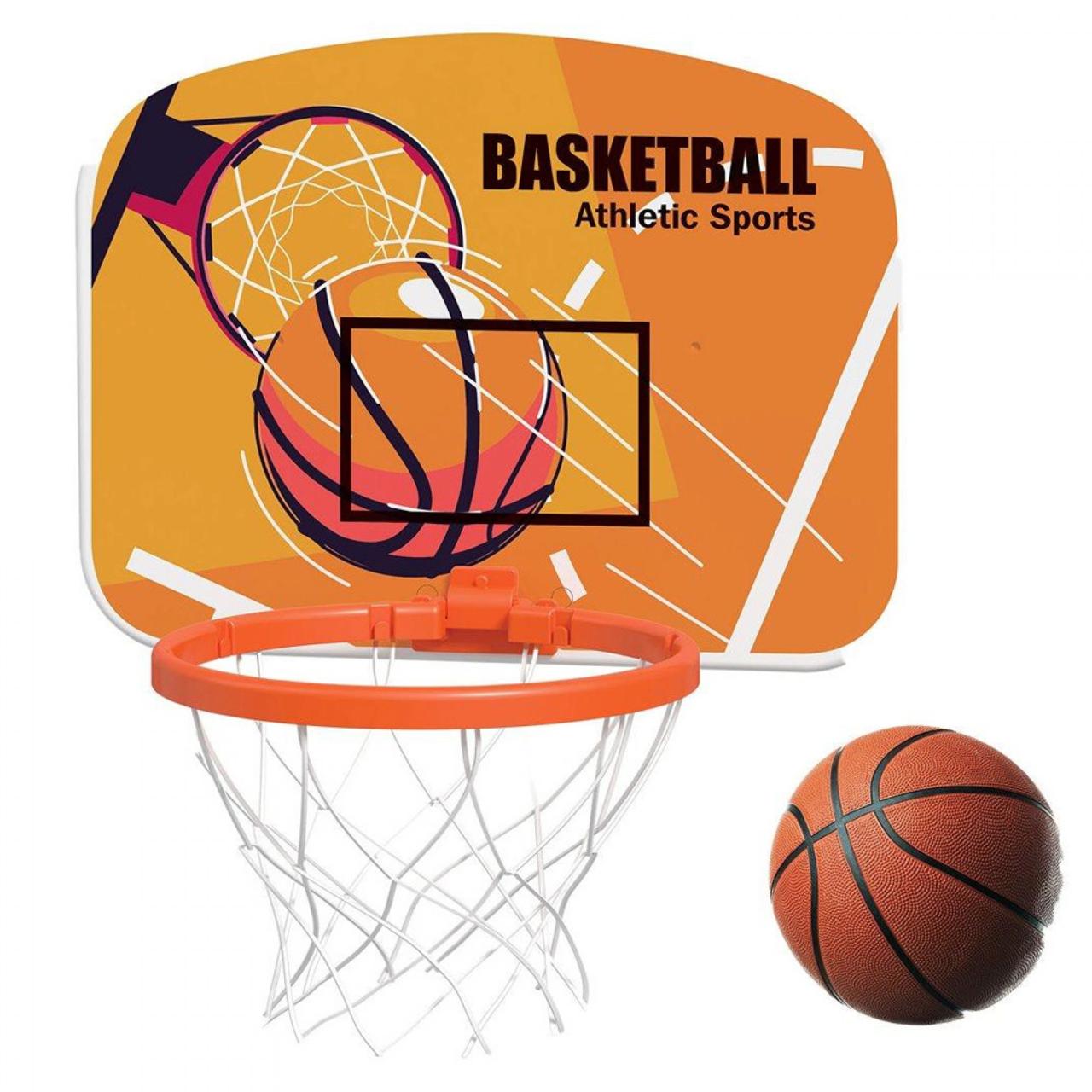 Athletic Basketball Board Set with Hoop Ball and Pump for Kids (3+ Years)