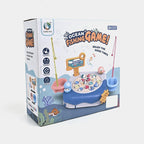 Premium Ocean Fishing Game with Music, Magnetic Rotating Board & 15 Fish for Kids (3+ Years)