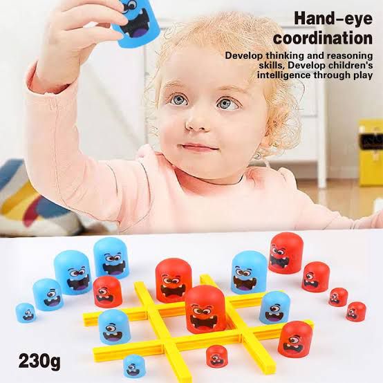 Gobble Tic Tac Toe Strategy Board Game for Kids (3+ Years)