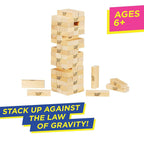 Classic Jenga Genuine Hardwood Block Game for Kids & Adults (6+ Years) Pull, Stack & Crash Fun