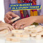Classic Jenga Genuine Hardwood Block Game for Kids & Adults (6+ Years) Pull, Stack & Crash Fun