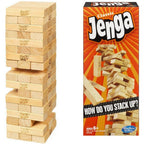 Classic Jenga Genuine Hardwood Block Game for Kids & Adults (6+ Years) Pull, Stack & Crash Fun