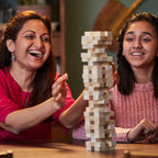 Classic Jenga Genuine Hardwood Block Game for Kids & Adults (6+ Years) Pull, Stack & Crash Fun