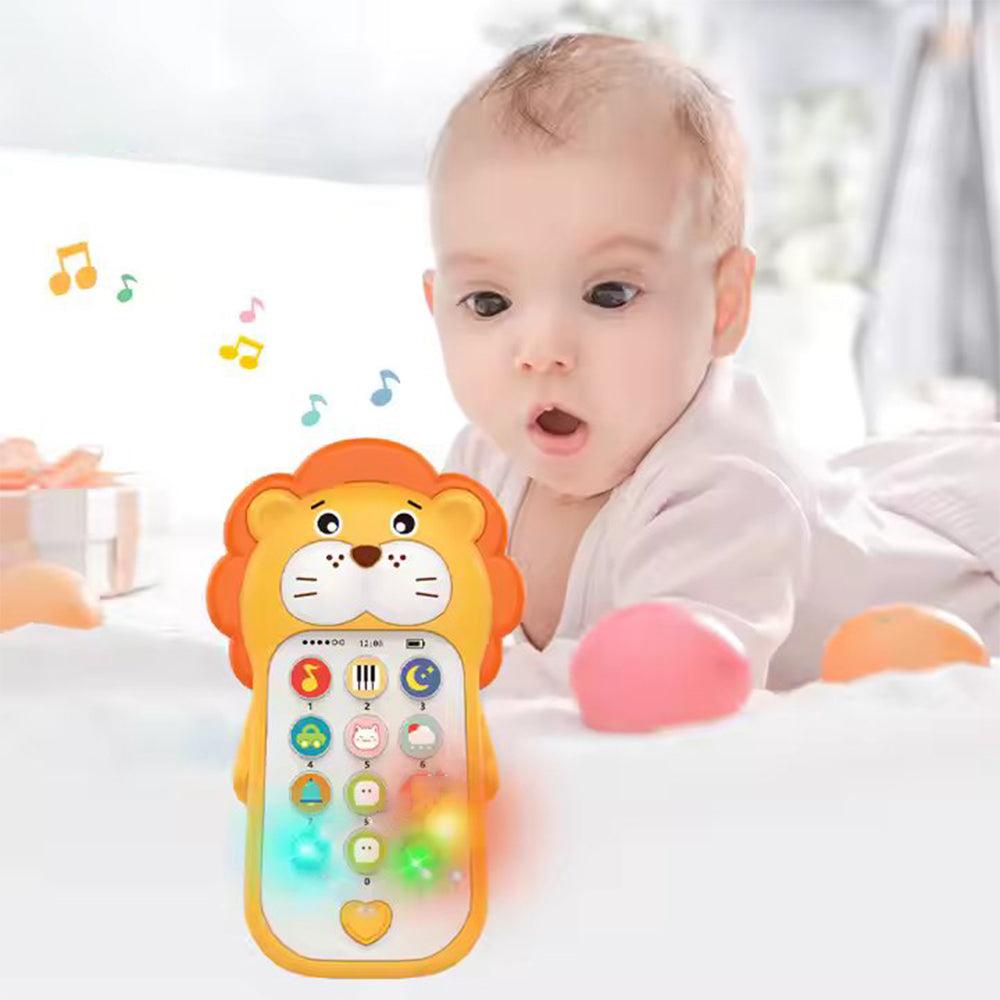 Educational Lion Shape Puzzle Mobile Phone with Music, Sounds & Cognitive Skill Training for Toddlers (18+ Months)