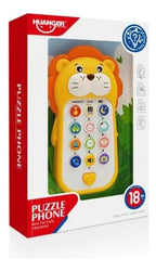 Educational Lion Shape Puzzle Mobile Phone with Music, Sounds & Cognitive Skill Training for Toddlers (18+ Months)