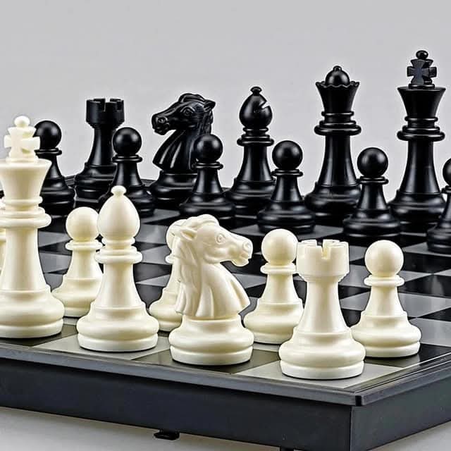 Premium 2-in-1 Chess & Checkers Magnetic Travel Folding Set for Kids & Adults (3+ Years)