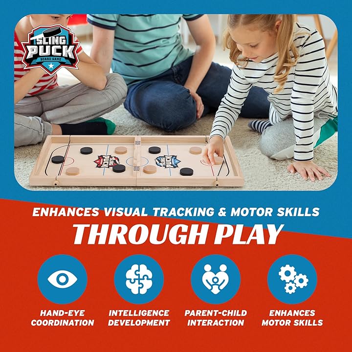 Ultimate Winner Fast Sling Puck Board Game (4+ Years)