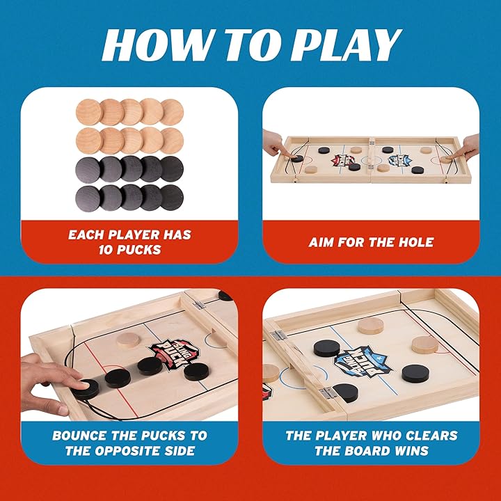 Ultimate Winner Fast Sling Puck Board Game (4+ Years)