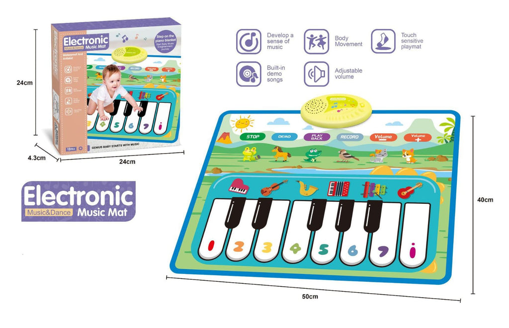 Premium Electronic Music, Dance & Learning functions Mat for Kids (18+ Months)
