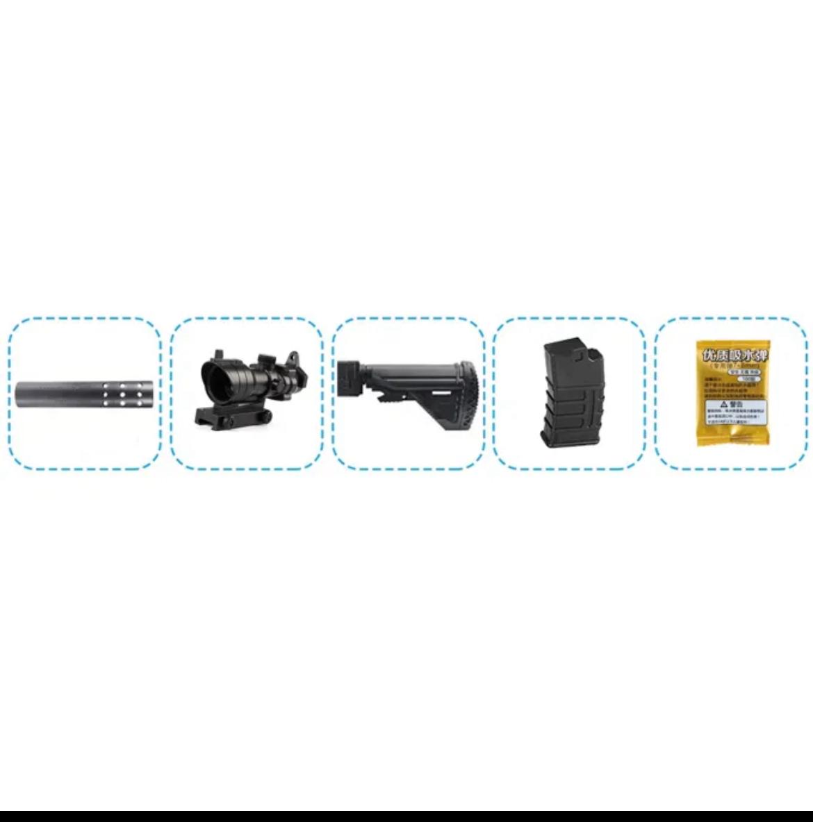 M416 Sport Gun Toy With Silencer & Telescope for Kids (14+ Years)