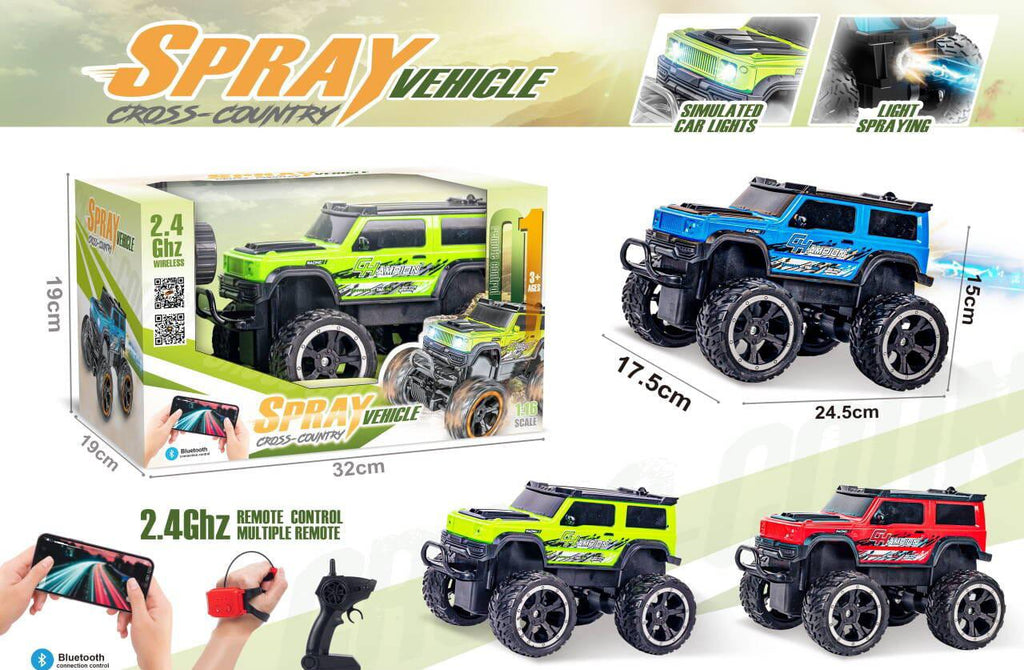 Cross-Country RC Spray Vehicle with Mobile Bluetooth Control (3+ Years)