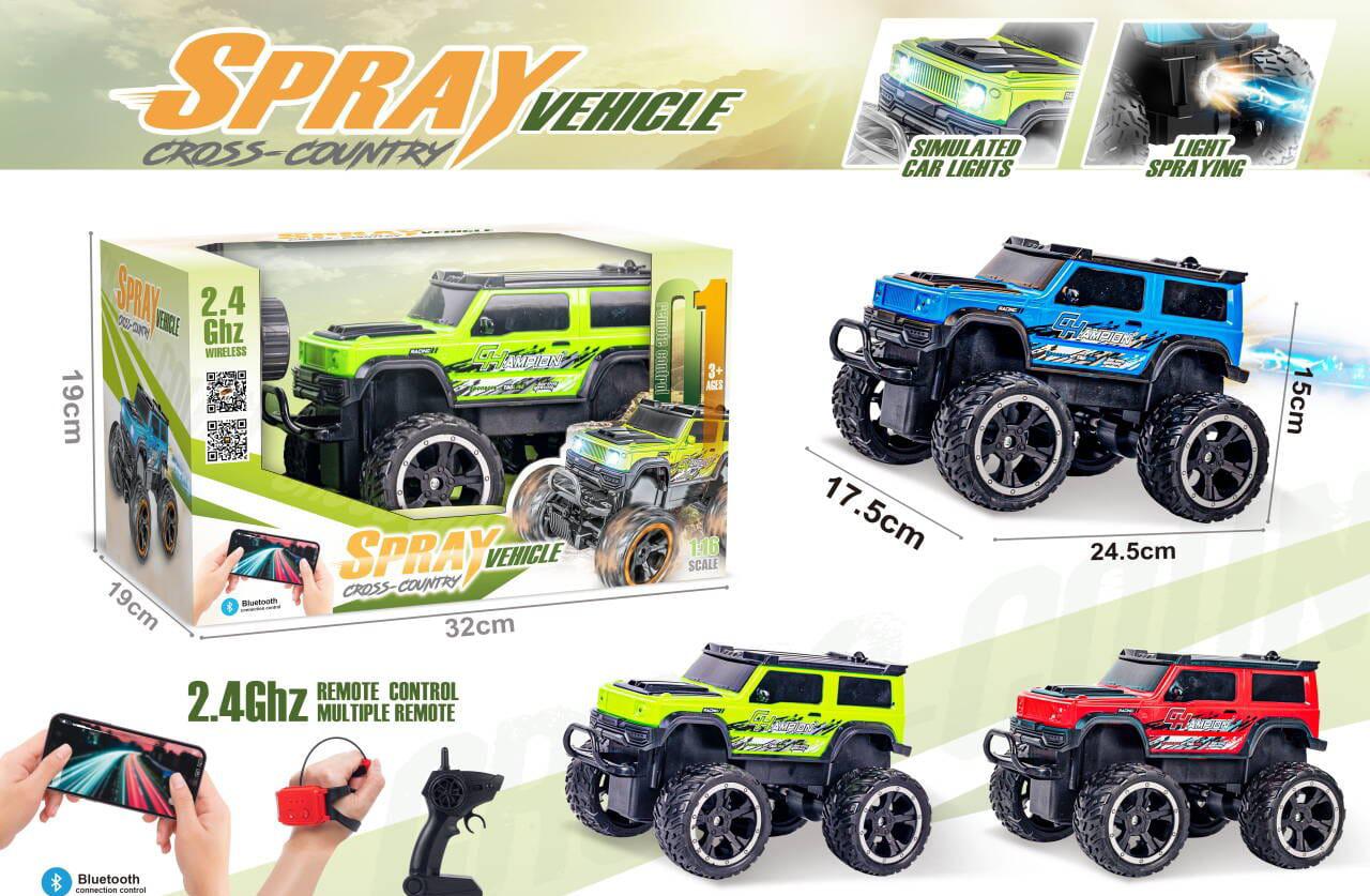 Cross-Country RC Spray Vehicle with Mobile Bluetooth Control (3+ Years)