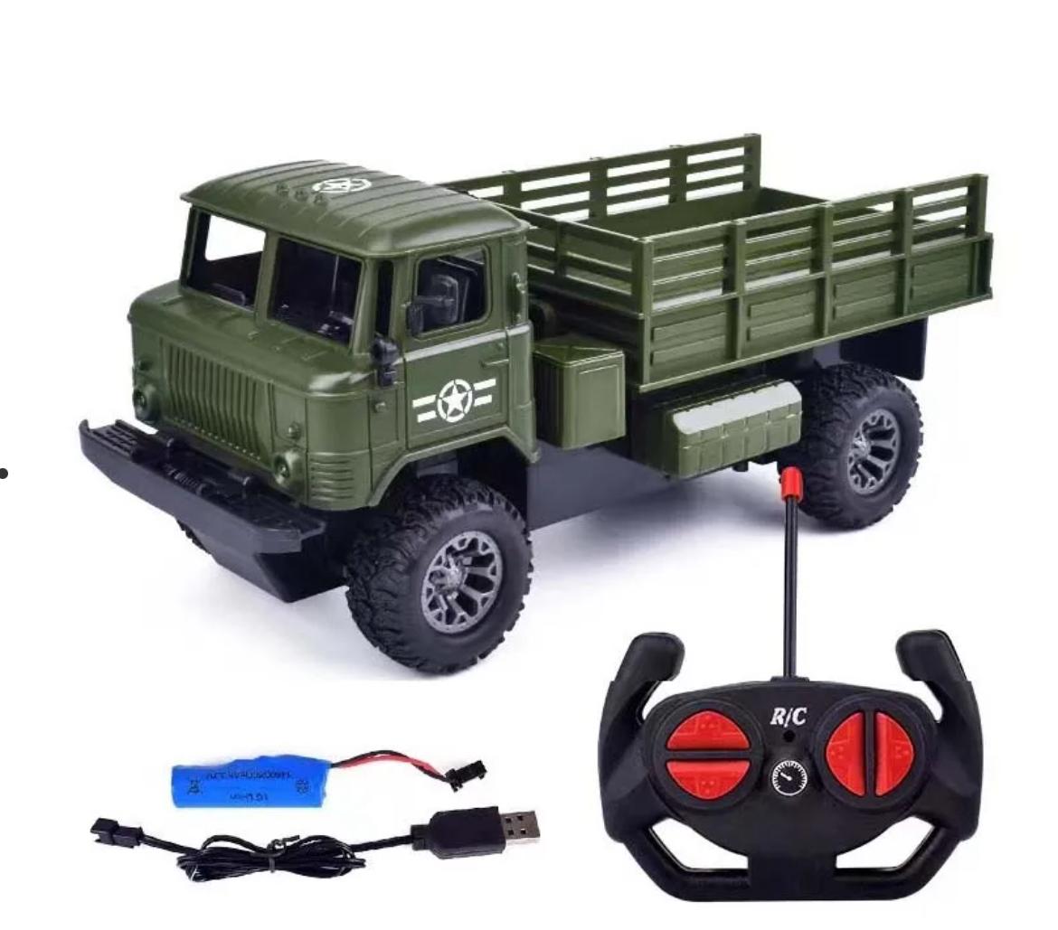 Military Off-Road Powerful Remote-Control Truck (3+ Years)